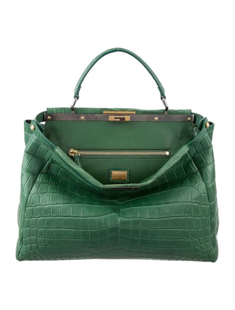 fendi peekaboo selleria large|Fendi peekaboo crocodile.